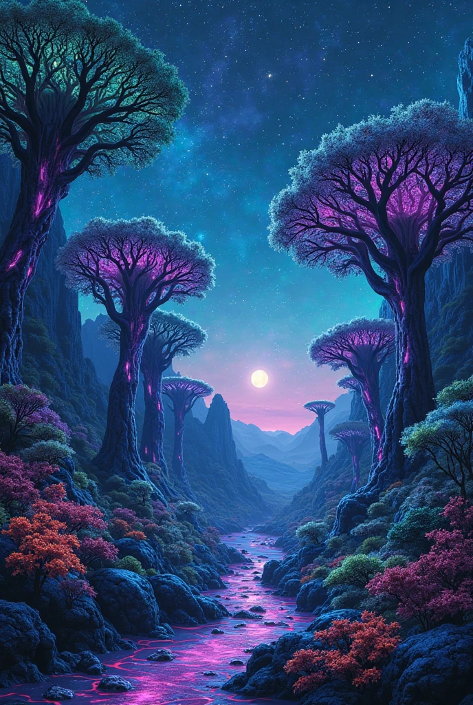dark fantasy jungle, (((impressionism))), ((nebula in nebula)), fantasy flower, glow moon in galaxy, (phoenix:1.2), no trace of imperfections, wallpaper, from side, masterpiece, top quality, best quality, highest quality, intricate detail, extremely detail, intricate detailed texture, (intricate delicate tach:1.1), full color, gel ink, 32k resolution, high contrast, tonal contrast, beautiful, concept dreamy, justice, (((tachism:1.1))), high-definition landscape painting, extremely delicate hair drawing, smooth and flowless, (fantasy jungle background intricate detail:1.3), divine creation, glorious, inculcate, hipness purgatory, ((neuron nature:1.3)), (very sharp rendering:1.2), highly clear rendering process, hierarchical multilayer, boasting unparalleled quality and detail, mesmerizing and flawless visual experience, featuring impeccable rendering and a surreal atmosphere. ethereal, imagination. impeccable quality,