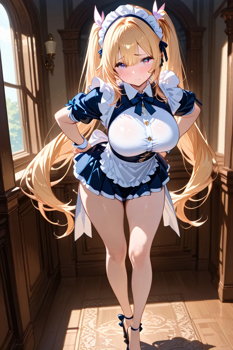 ((Highest quality、High resolution、Highly detailed CG Unity 8k wallpaper))、Detailed face、Perfect body、Unparalleled beauty、blonde、Beautiful breasts、Sexually excited expression、A sexy dress with intricate details、((She lifts up her skirt and shows her panties、I&#39;Is tempting you、I'm inviting you to have sex))