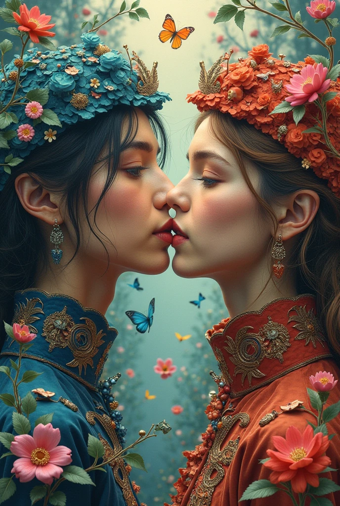 official art, unity 8k wallpaper, ultra detailed, beautiful and aesthetic, beautiful, masterpiece, best quality, (zentangle, mandala, tangle, entangle), dynamic angle, cowboyshot, the most beautiful form of chaos, elegant, a brutalist designed, vivid colours, romanticism, by james jean, roby dwi antono, ross tran, francis bacon, michal mraz, adrian ghenie, petra cortright, gerhard richter, takato yamamoto, ashley wood, atmospheric, enjoying a stream of music, where you can visualize the notes,ecstasy of flower, streaming musical notes visible, flower_style,rainbow-candy,style-swirlmagic