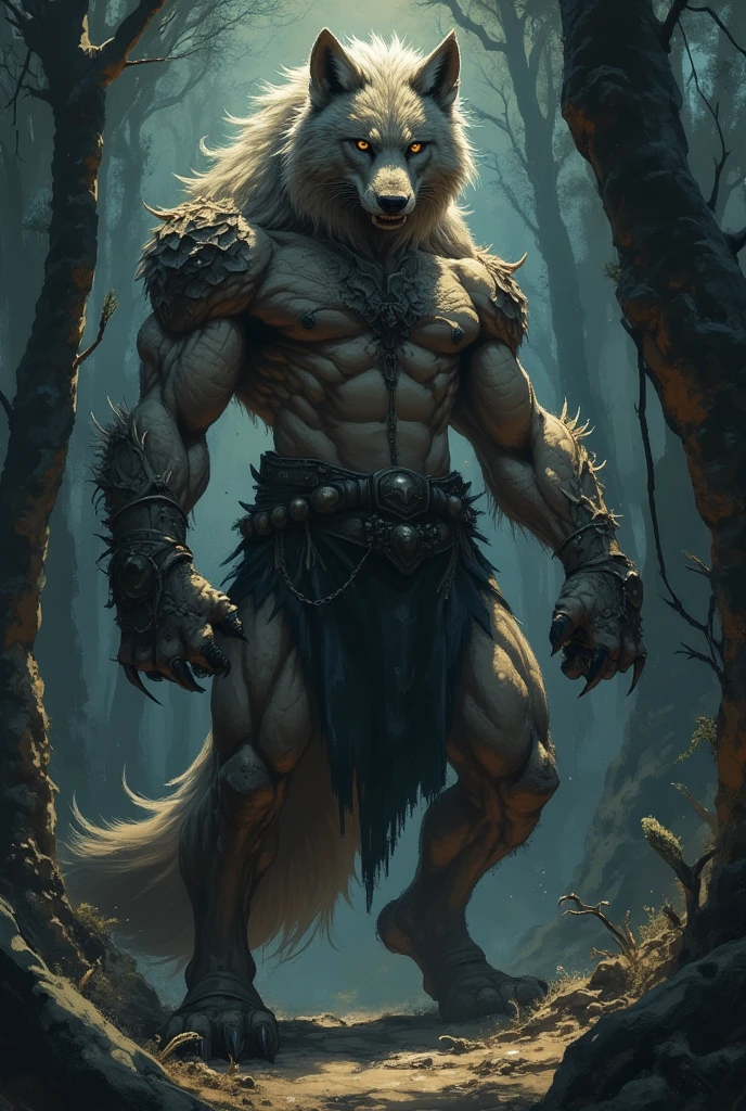 King from Tekken 5 fused with wolf