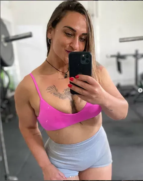 arafed woman in a red bikini taking a selfie in a mirror, half body cropping, fit pic, physical : tinyest midriff ever, tinyest midriff ever, belly exposed, [ adamantly defined abs ]!!, [ rigidly defined abs ]!!, flat chested, middle body shot, leaked photo, Big tits, huge tits, no clothes, sexy, cute, minimal clothes, thick, thick nipples, nipple piercings, large areola, hard nipples, piercing through shirt, nipples hard through shirt, busty, major cleavage, naked, ripping through top, spilling over sides, bra too tight, giant tits, extra wide hips, upper body zoom in, showing off huge tits, see through top, large areola showing, wide hips, thick hips