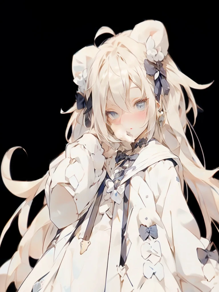 (PastelColors:1.3)、(Cute illustration:1.3)、(watercolor paiting:1.1), White hairの女の子,Hair of medium length、Impatient、run、White hair、Tying up hair、boy rabbit、Hold the bouncing hat down with one hand、Solo Illustration、(Deacon service)、knee length trousers、Alice in Wonderland Rabbit、(wear a gold pocket watch on your waist)、chain attached to pocket watch、innocent、childish、Beautifully detailed、Moya、colourfull、marble、Particles of light、Pattern ROM side、white small cute flowers、Beautiful scenery、Attach rabbit ears to head、very small top hat hair ornament、Open mouth and flustered expression、runポーズ、up illustration、looks to the side、A look of surprise、Hurry、Troubled eyebrows、Alice is coming、Alice in the back