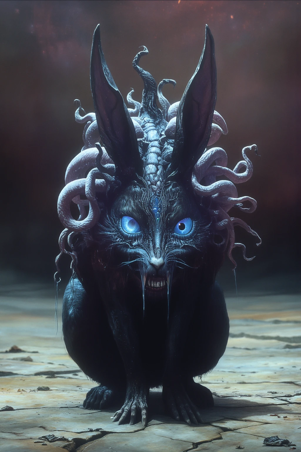 1girl,solo,female focus,portrait of a fleshmutant cat girl covered in eyes,eldritch abomination,kemono friends,<lora:Cyberfleshmutant-000002:0.75>