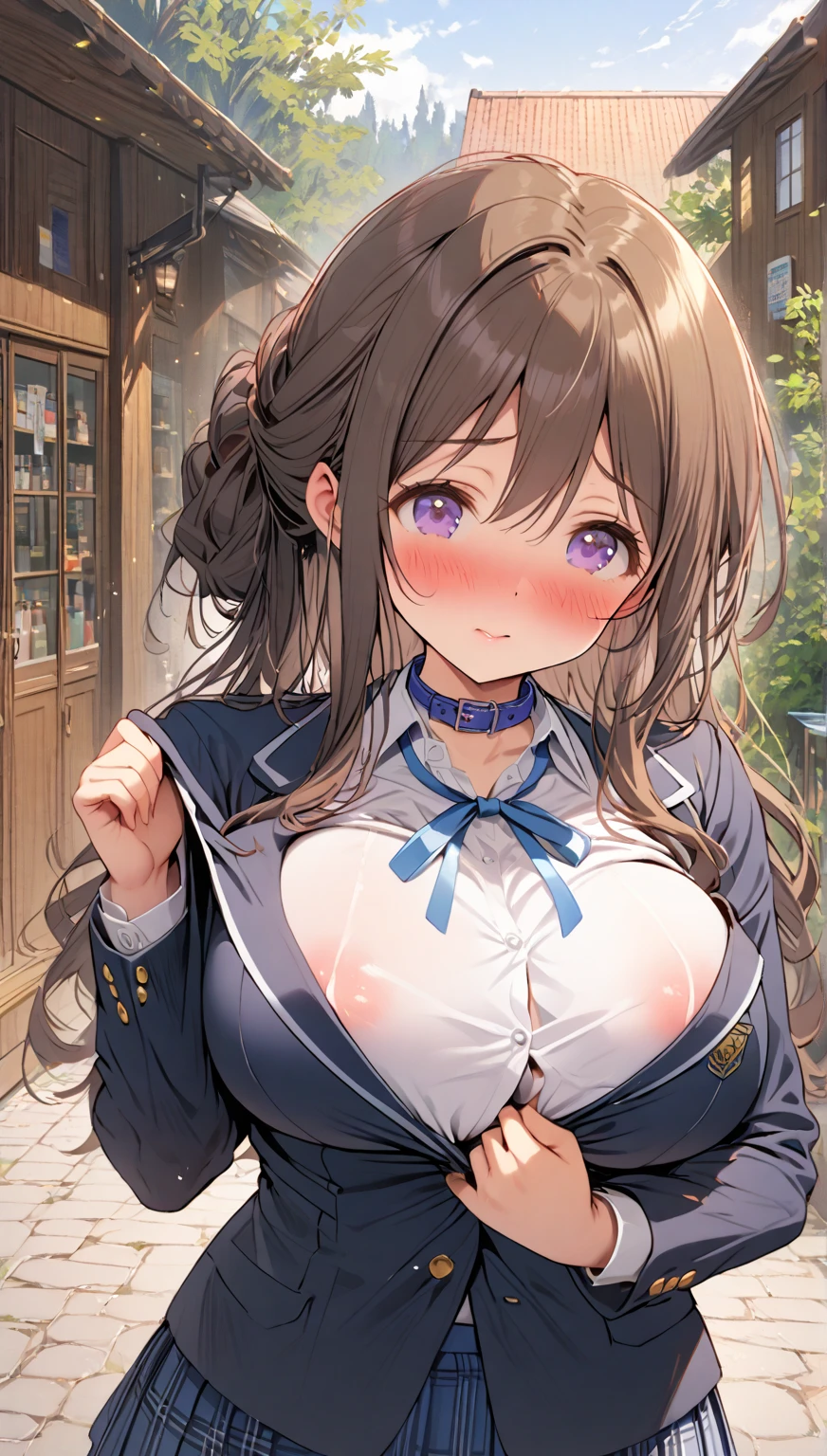 1Girl, Mamako Oosuki In the anime Okaasan Online, Very big breasts, Very detailed