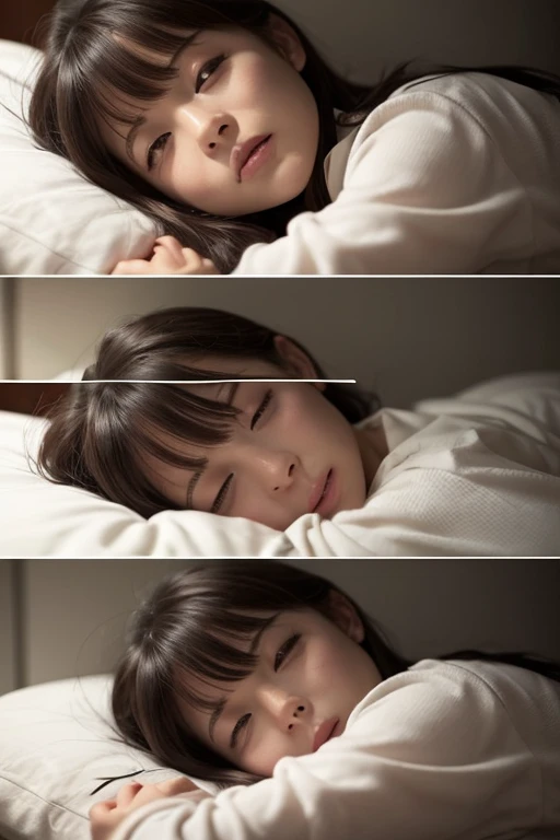 During sleep、Cute Japan person、20yr old、Sleeping Princess、Beautiful limbs、