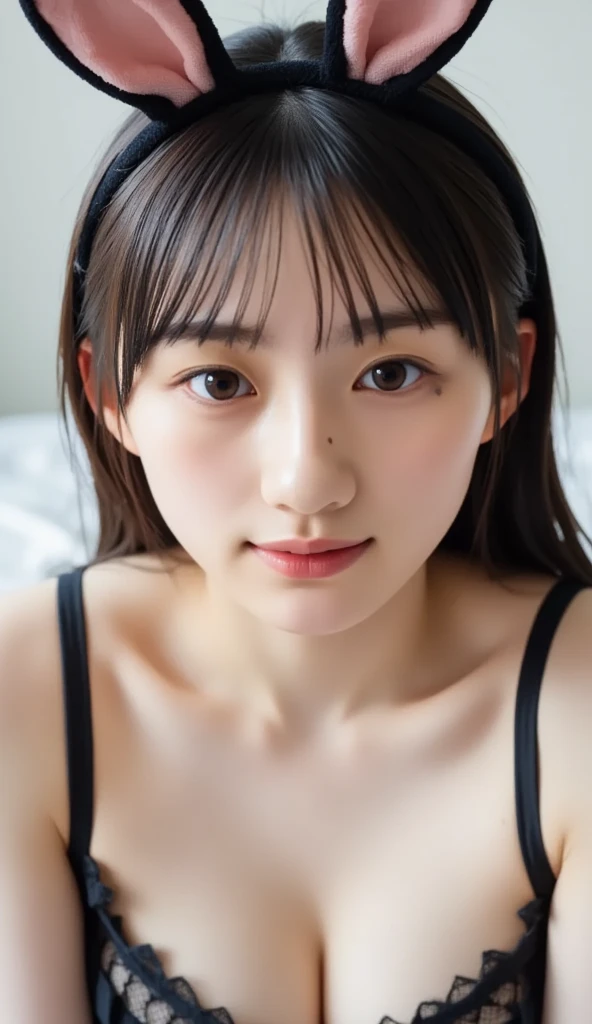(8K、RAW Photos、Highest quality、masterpiece:1.2)、(Realistic、Photorealistic)、(wallpaper）、、One Girl、alone、23 years old、（Perfect Eyes）、Perfect hands、Perfect Proportions、Highly detailed face、Highly detailed skins、Very white skin、(Selfie style)、（indoor）Through the mirror