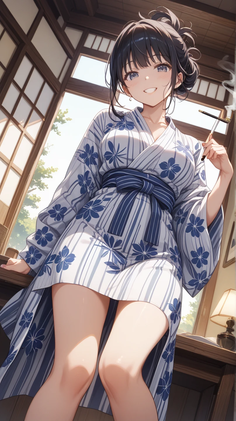 (Browsing Caution:0.99)、beautiful girl, (Roll up your skirt), Looking into the camera, Angle from below, Short skirt, Squat, A shy smile, Japanese , Beautiful Skin, ((Highest quality, 16K, Tabletop: 1.3)), 1 girl, The light shines on your face, Highly detailed face, Highly detailed lips, Beautiful Eyes、Realistic Skin、Cute design panties、shaving、Mr.々Hair style、Different color uniforms、Natural clothes、Vans Sneakers、bite、Detailed panties
