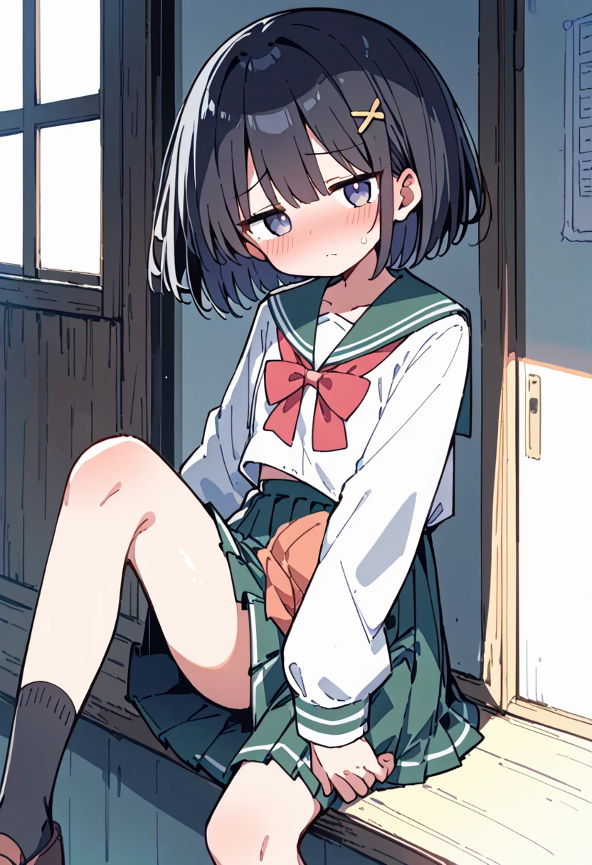 ((cute) | (Moe)| (sweet) | (Fresh)),((Main platform)|( Small Fresh meat)),((1 girl)|( 1 dog))/(Japanese School Uniform)| ((reFreshing)| (Neat)),((defect)|( freckles)),((4K)|( Ultra HD)),((Silver)|( Short Silver hair) | (Short white hair), Brown eyes, (Messy|Laughter) Hairstyle.NSFW,Full Art,Sweat,blush,恥ずかしいblush,