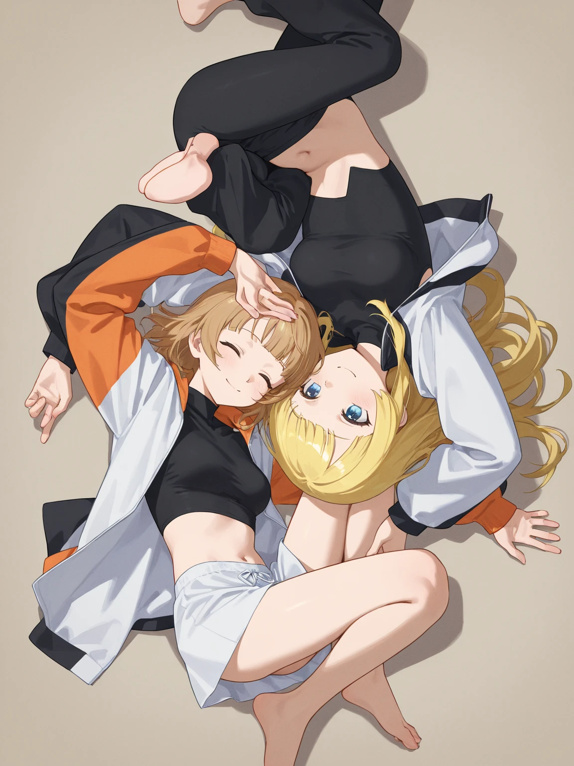boy Receiving face I hate it cute One person Thin A man resisting Very short hair Very short antennae short angry One person Constraints handcuffs boy handcuffs Blonde Orange Eyes bed hoodie Lying down