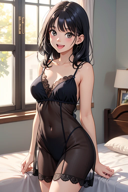 best image quality, high image quality, masterpiece, black hair, hotel, sitting girl, sexual smile, two girls 16 years old Not wearing panties Two girls with visible NSFW crack Beautiful braless ??????????, tongue drooling, blush, see-through dress, visible, angle from below, touching partner's crotch, take off partner panties, look, ?????????????, show off