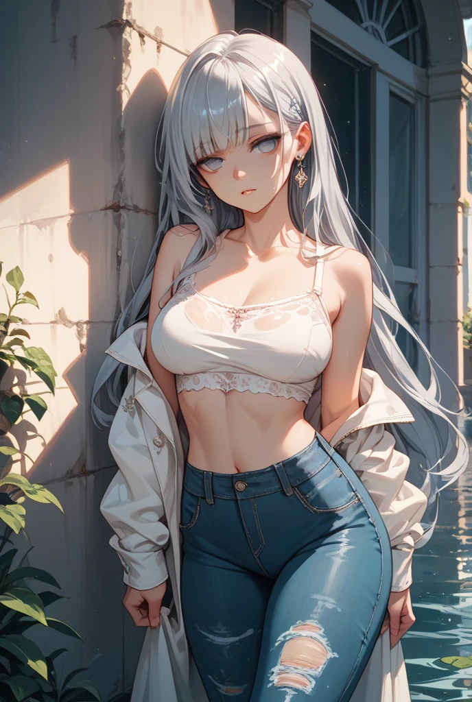 (highly detailed:1.3),
1girl, solo,
<lora:elie-nvwls-v2-zero:0.8> elie macdowell, green eyes, hairband, hair ribbon, (short shorts:1.4), (bohemian chic fashion:1.2), (simple shirt:1.5), bare shoulders, navel, midriff, (jewelry:1.3), (semi-rimless eyewear:1.2), (light smile:1.1), (diamond necklace:1.3), (diamond earrings:1.2), (visible thong straps:1.3),
Ultra-detail, (highres:1.1), best quality, (masterpiece:1.3), cinematic lighting,
(highly detailed face and eyes:1.3),
