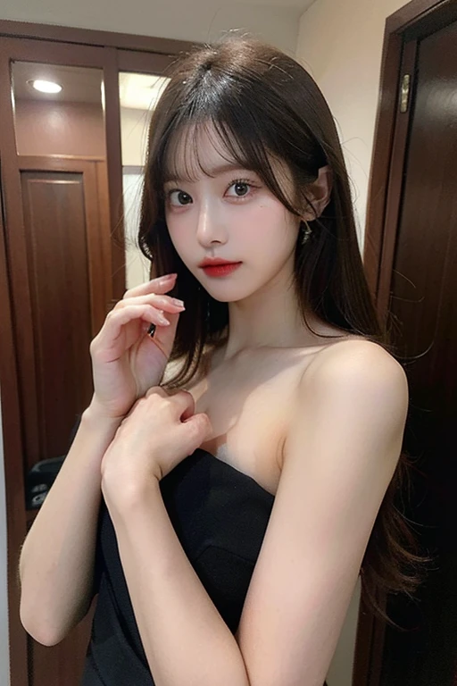 ((Highest quality)), ((masterpiece)), (detailed), One person, sexy, (Large Breasts:1.2), 18-year-old, Idol face, High resolution, High-resolution model, Textured skin, Ultra high definition, Cute face, baby face, (Super Slim Body:1.2),