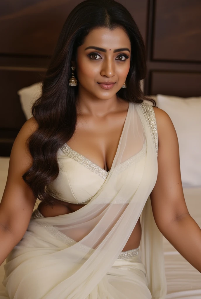Indian cute 30 years old marriage women life like, high - resolution women with a perfect figure Super fine face and eyes, slong hair, small Tank top Colour bikini, Wearing a traditional saree, bulky figure, huge big extra large and full chubby body, looking front, fair complexion, pond backgrounds. Hung breast, Plus size model, 4k, 8k,Close up, biggest breasts size woman, Bridal Red silky satin saree, oily body, long dense braided hair, Corn forming Fields landscapes background, ultra realistic, realism, cute, charming, day time, tattooed body, medium height, big eyes, pure Indian style saree, ambient lighting, perfect anatomy, detailed body and face, 8K, Masterpiece, RAW photo, Best quality, Photorealistic, Extremely detailed CG Unity 8K wallpaper, Noval Showing, Most Beautiful smile, ((smile:1.2)), ((No need thighs expose)),