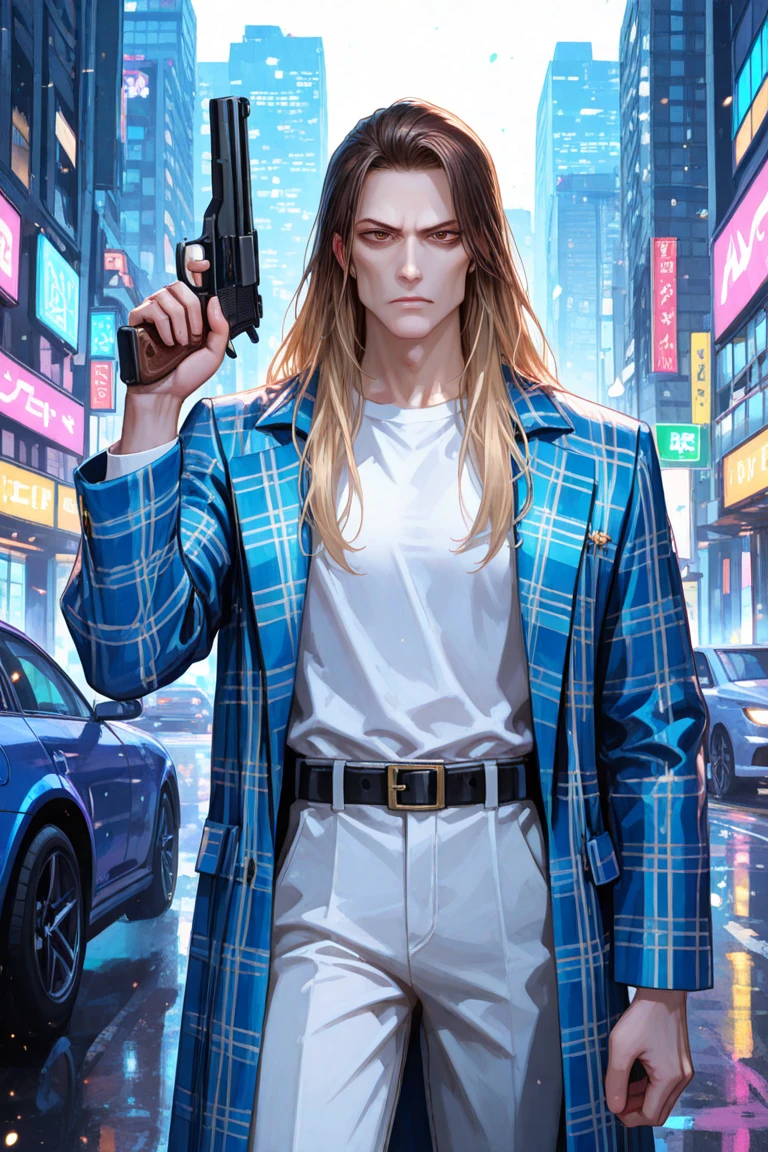 movie poster, butterfly, science fiction, movie, atmosphere, sky, male and female couple, blonde and long-haired woman, adult, (realism: 1.4), top quality, masterpiece, male, thin, (1 man, white loose shirt, black pants, viewer watch, brown hair, gray eyes, closed mouth, upper body), (idol face, Korean face, sharp eyeliner) (male), (face focus, potreit, Lightning in the movie, (light spring theme, short-haired man),((close-up of female face on background of man standing in foreground))