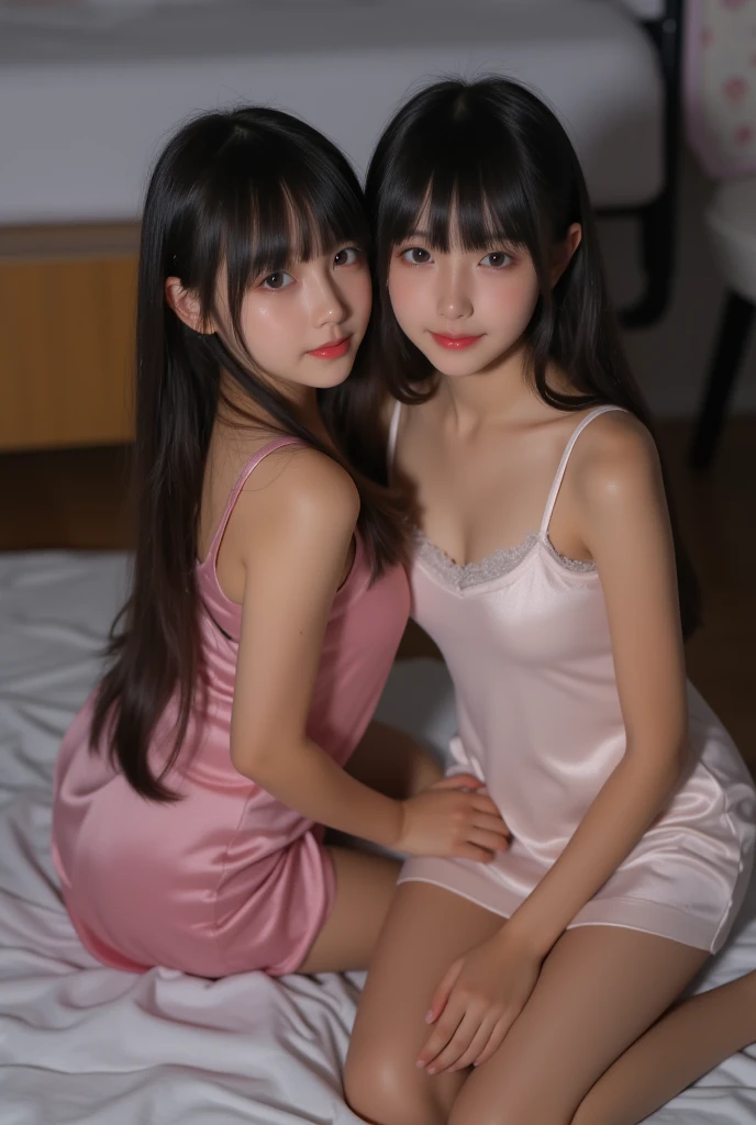 Tabletop, highest quality, figure, Very detailed, In detail, High resolution,(highest quality,HDR Effects,High resolutionであり,Vibrant colors,Anime Style,Cute and innocent,Bright Eyes,Rosy Cheeks,Long eyelashes,Flowing Hair、Dynamic pose,Surrounded by colorful flowers,Natural light,Soft and warm tone,An innocent smile,Thighs Thighs Thighs Thighs、Hair blowing in the wind、short hair、Nogizaka、Beautiful dark eyes:1.３、17 years old