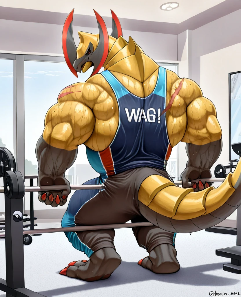 4k, high resolution, best quality, perfect lightning, perfect, solo, anthro, young, boy,white wolf:2.0, furry body, (fluffy mane:1.2), fluffy tail, male, adult, (bulky2:0, thick muscles2:0, huge muscles:2.0, hyper muscles:2.0), (thick biceps, veiny biceps, broad shoulders:2.0), (thick legs, thick calves:1.1), (digitigrade legs, 4 toes:1.2), perfect colors, (photorealistic fur, detailed fur, epic, masterpiece), (suggestive posing:1.2), (seductive smile, lustful grin 1.3), detailed beach,detailed wolf eyes:2.0, by k0suna, by darkgem,nipple ring,hyper arms:2.0,veins,white body,white fur,hyper butt:2.0,hyper paws:2.0,standing,thick legs,thick butts:2.0,sweat body:2.0,massive butt:2.0,black hat,hyper ass:2.0,huge ass,long legs,juicy butt:2.0,butt like a mountain,butt with colorful patterns