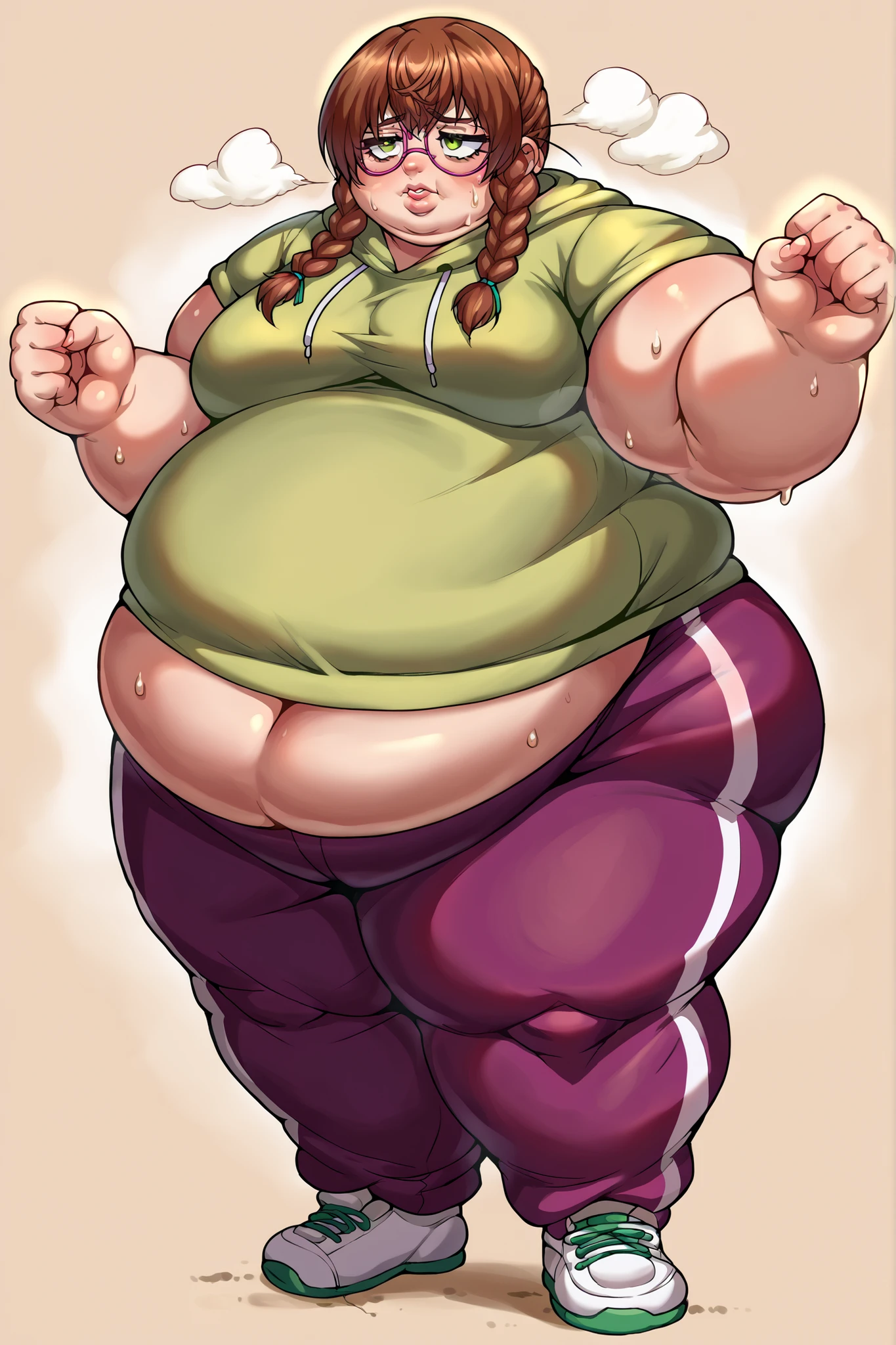 Fat obese gluttony kid girls 