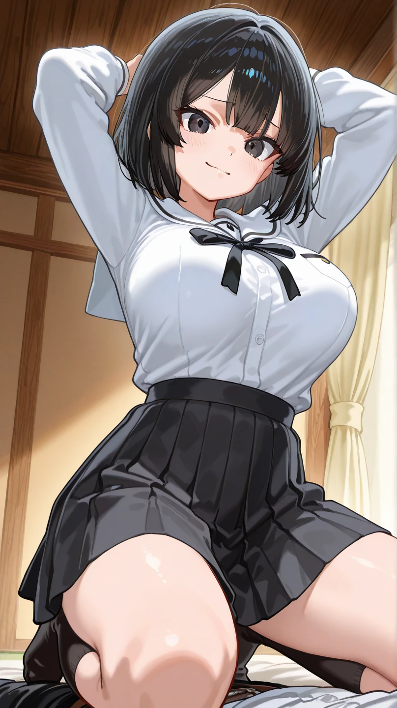 masterpiece, best quality, solo,1girl,looking at viewer,city,anime style,
tamaki,White sexy panties、Large Breasts、Lift up the skirt of a suit、Get on all fours and stick your butt out、Erotic Illustrations、Stick your butt out backwards、Her shirt is open because of her large chest、