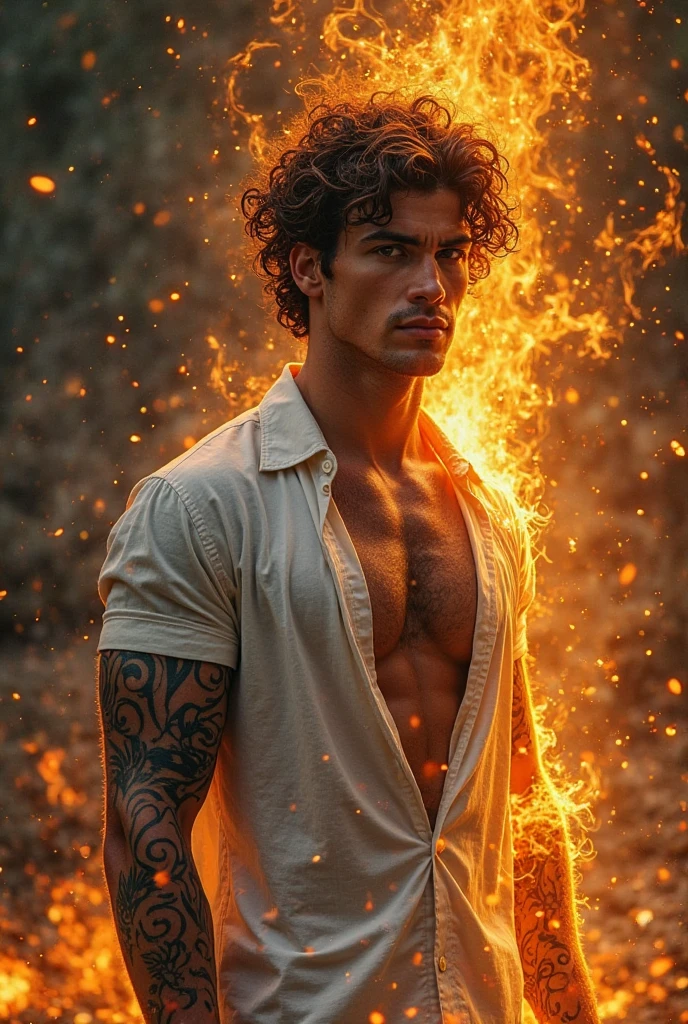 ((masterpiece)),((best quality)),8k, high detailed, ultra-detailed, Stylish Pose, real skin texture, dark lighting, 25 year-old Italian male model, barechested, shirtless, handsome italian, cute looking, divine look, powerful light green eyes, Bacchus god, god of wine, wine god, godly, white pale skin, roman god physic, (curly hair:1.5), short curly light brown hair, dry light brown hair, (short curly hair:1.7), blond messy hair, strong jawline, masculine, muscular, defined fit body, hairless chest, shirtless, pantless, sinister aesthetic, sea sunrise, arm bracelet, costline, epic sunrise, walking towards the camera,(moon)(night:1.7)(dark night:1.5), torches iluminating, (vineyard:1.8), grapes, rivers of wine, barelegged, barechest, barefoot, white antique linen spartan loincloth, white linen antique draped cloth skirt, white fabric, golden chain in roman skirt ,,,, dim light, dramatic lighting, (stars in the nightsky:1.5), (dark background:1.9) Depth of field, award-winning photography, elegant, hyperrealistic, octane render, unreal, high definition, 8k resolution, highly detailed, 8k uhd, professional lighting, photon mapping, radiosity, physically-based rendering
