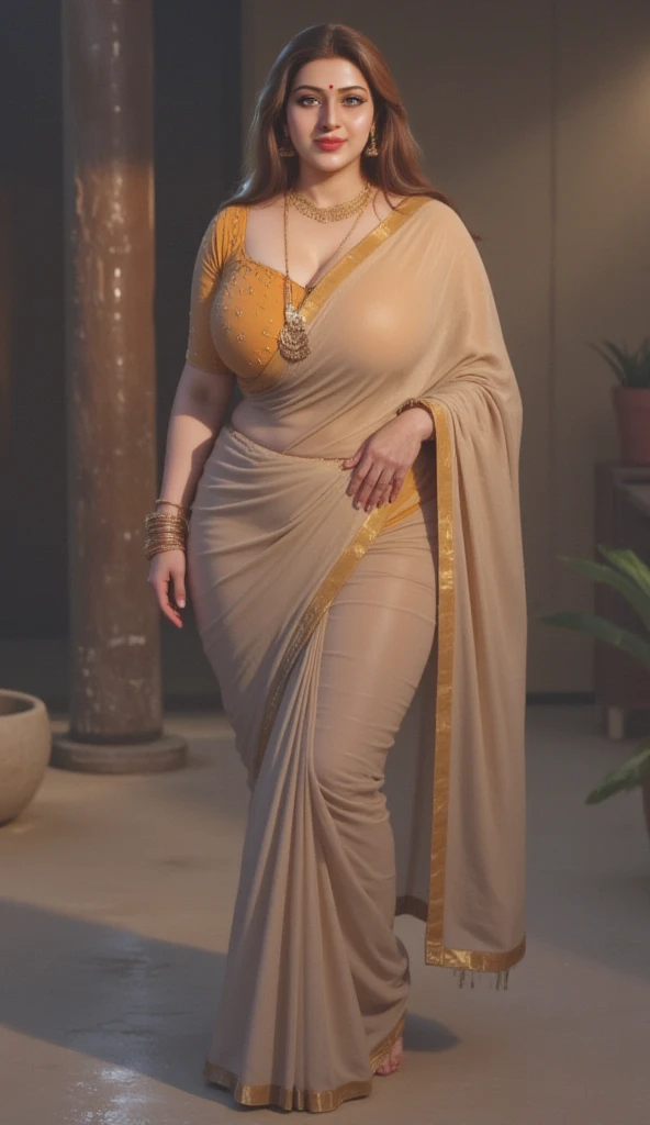masterpiece, best quality, an extremely delicate and beautiful, world masterpiece theater, ultra-detailed, highly detailed, best quality, highres, extremely detailed, best quality, looking at viewer, realistic, realist, real, kareena kapoor with boobs, massive butts, massive ass, wide hips, massive ass, extremely massive hips, on Indian train station, transparent saree, open bra, Indian prostitute, heavily pregnant