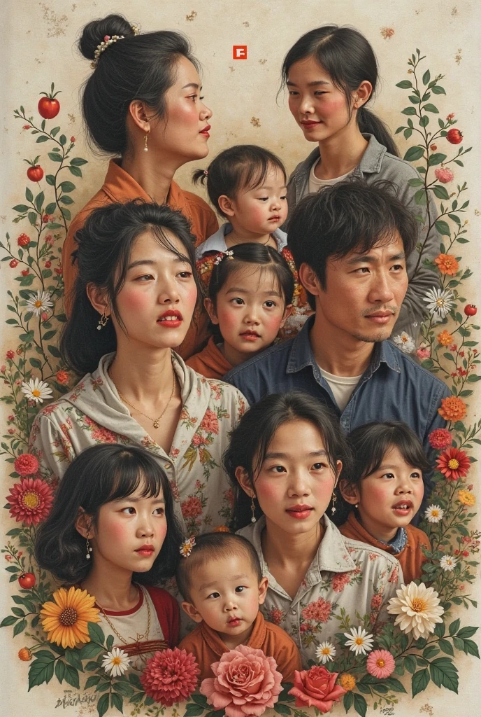 There are two photos,A woman holding a baby,A woman holding a baby, Playing mahjong,emotional masterpiece, Wong Kar Wai style, parody, Movie. Leng Jun, very realistic effect, son, Inspired by Li Tiefu, surreal style, very realistic film still, Inspired by Yao Tingmei, inspiration, biopic