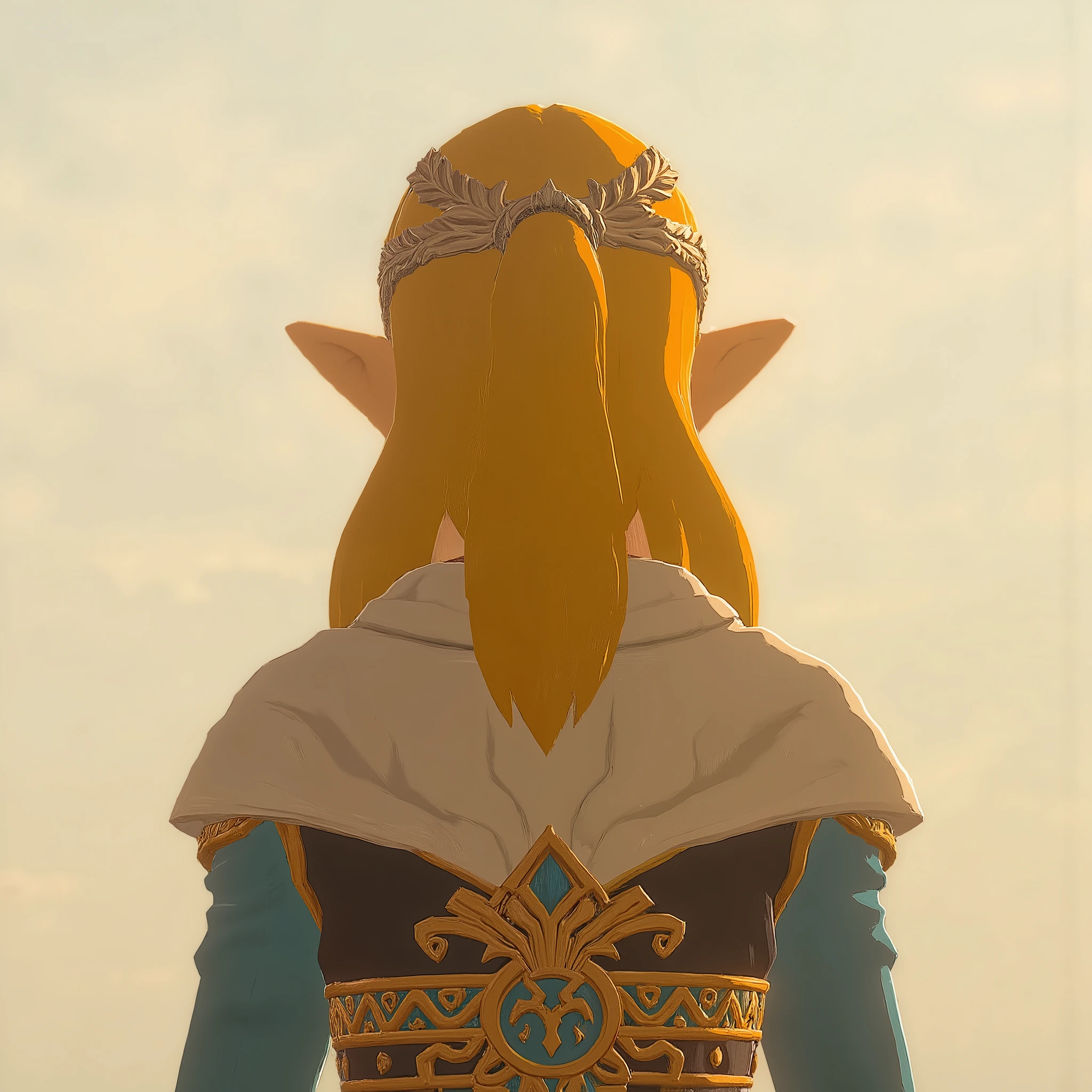 backshot of zelda   neutral background 