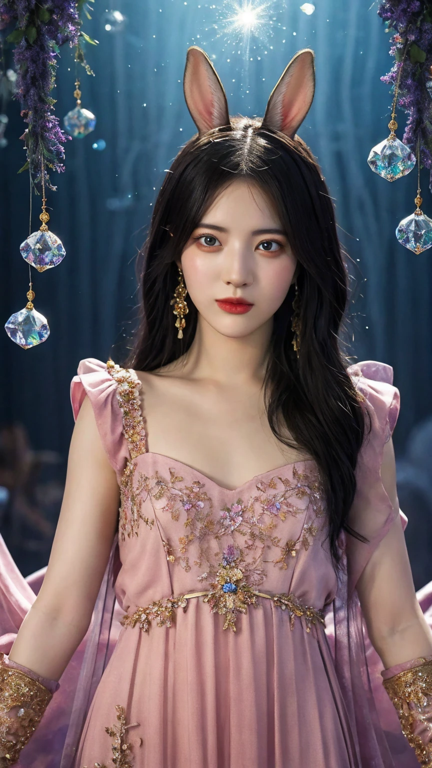 anime girl in a pink dress with a sword and a bow, a beautiful fantasy empress, by Yang J, by Qu Leilei, g liulian art style, bian lian, full body xianxia, by Leng Mei, by Fan Qi, sakimi chan, by Chen Lin, inspired by Du Qiong, anime fantasy illustration, a beautiful artwork illustration