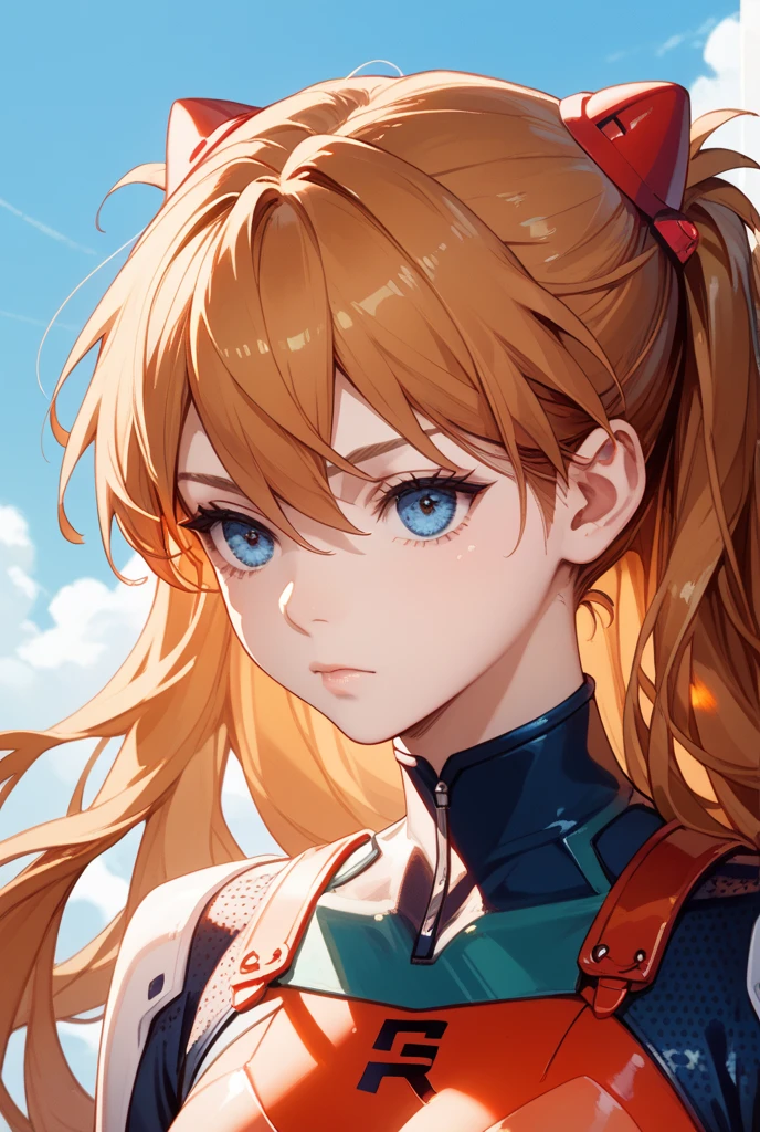 (down view),dynamic angle,ultra - detailed, Lighting, Close-up cleavage, direct, 1 plump girl, 
 ((Soryu Asuka Langley, Interface headset, red leotard:1.4, blond hair blue eyes)),Her eyes sparkled like dreamy stars,(glowing light eyes:1.233),(beautidful eyes:1.1),(face expressionless,close your mouth),(Mechanical room on white spaceship，Comes with tools and spaceship windows),
(natta:1.2),like a dream, [[Slender fingers and hands:0.55]::0.85],(detail finger),