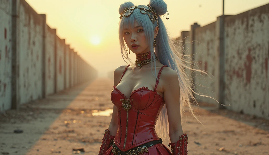((​masterpiece)、(top-quality)、(reallistic))、(Queen of Another World:1.4)、The background is an ancient palace、(shackle)、Beautiful and sacred tattoo symbolizing the queen:1.4、age19、1girl in、 Ultra Ultra Bikini、Bikini made of thin material with a clearly visible pubic area:1.4、latex shiny:1.4、Alphonse Mucha:1.4、Crisp focus:1.5、A detailed eye、Raw photo、red-lips、Red high heels、tiarra、a choker、a necklace、耳Nipple Ring、