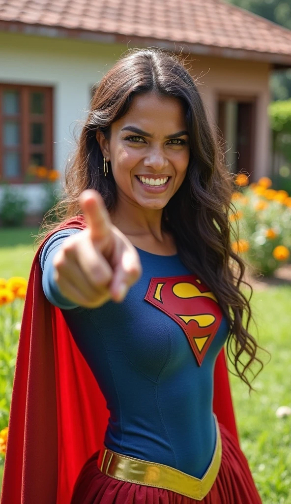 RAW, Best quality, high resolution, realistic, masterpiece: 1.3), Supergirl, black hair, perfect nose, perfect lips, perfect eyes, smiling, detail :1.2), supergirl in short red skirt, blue supergirl skinsuit, full body image detail, watery eyes, RAW, Best quality, high resolution, masterpiece, duchenne smile, toothy smile, sitting taiiku-zuwari on the ground, hug knees, red skirt, show white lace panties, medium thick thigh, at the park, natural lighting, full body picture.