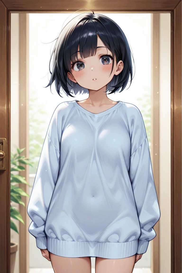 High resolution、4K quality、Highest quality、younger sister、Lolita、Sexual excitement face、Observed Perspective、Secret masturbation、My brother is looking into my room.、pantiesが床に落ちている、白のコットンpanties、panties、used underwear、stain on crotch、Scattered underwear、panties単体、Laundry basket、strip、Underwear is scattered、Underwear is scattered、床一面たくさんのpanties、Very small room、Undressing scene、Browsing Caution