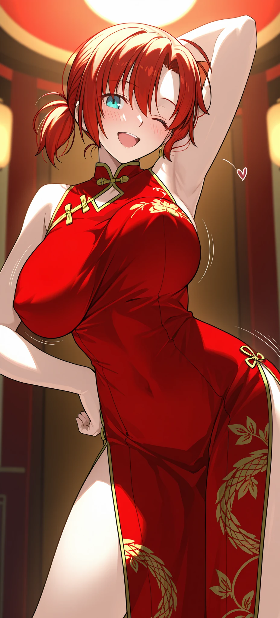 (((Highly detailed, highly detailed CG unified 8k wallpaper, illustrations, high resolution, absurdity, beautiful detailed eyes, fine breasts, highly detailed hair)), ((Masterpiece))
outdoor, sky, cloud, grass,
((beautiful detailed eyes)),
1 Girl, Solo, Chongqing
POV crotch,
cowboy shots,
bangs, mouth closed, short hair, gray hair, double bun, chest, smile,
gloves, (((thigh)), elbow gloves, white thighs, white gloves, hair ornaments, shawls, side slits, dresses, braided buns, sleeveless, (floral), pelvic curtains, skirts, red skirts, shoes, red footwear, alternative costumes, braided buns, bare shoulders, braided bangs, (clothes fur trim: 1.1), hair flowers, chinese dress, chinese clothes ((big tits)) torn ass