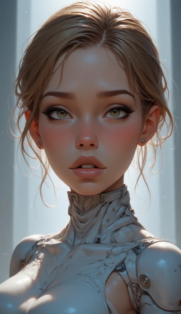 1girl in, surrealism, Verism, nffsw, Anatomically correct, Textured skin, masuter piece, high details, awardwinning, hight resolution, 8K,Unevenness of the skin,20yr old,