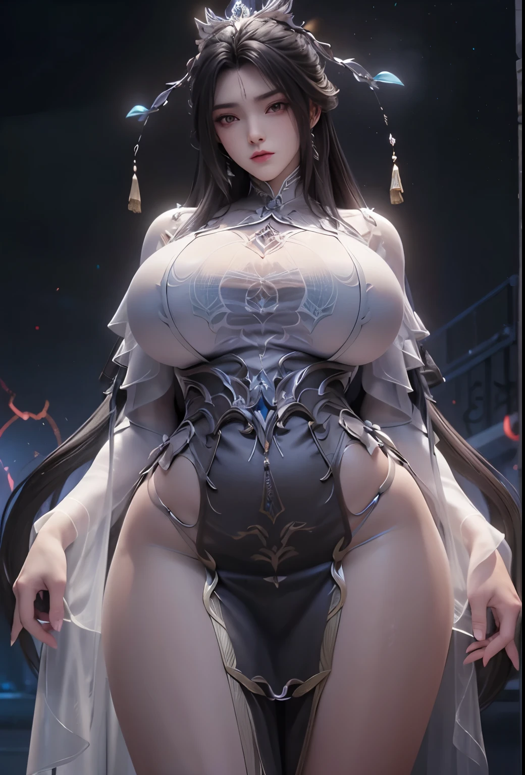Official Art, Unified 8K Wallpapers, Ultra Detailed, Beautiful and Aesthetic, Masterpiece, Best Quality, (Zentangle, Tangle, Entangle), (fractal art: 1.4), 1girl, black hair, Chinese, off-the-shoulders, casual top, pink skirt, bump, calf, navel, very detailed, dynamic angle, cowboyshot, (most beautiful form of chaos), ethereal, (bright colors), oc, (half: 1.2), china, (thangka flying sky: 1.5), (ribbon: 1.3), (dream: 1.5), (hanfu: 1.5), Chinese dragon, Chinese phoenix, (smile: 0.5), (Chinese deity)  