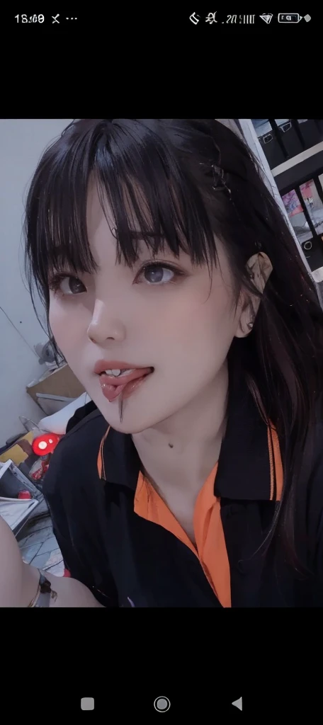 ahegao, rolling eyes, blush, tongue out, drooling, saliva,