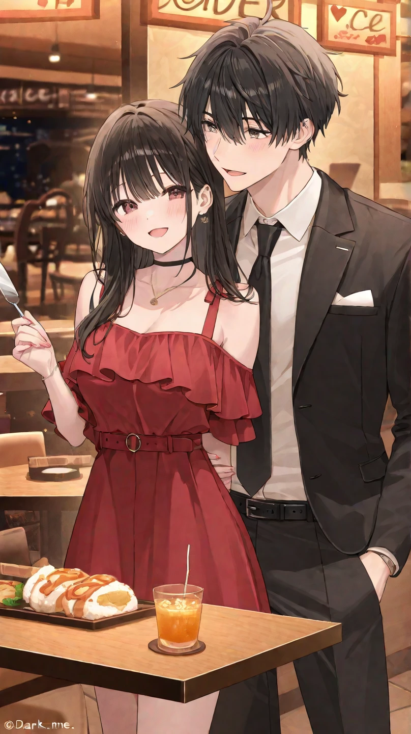 An ISTJ couple holding hands at a romantic dinner, The table is filled with carefully prepared candlelight and flowers. "ISTJ's love is like a well-planned dinner, Meticulous, 充满温暖和承诺!" #ISTJ #爱情 #坚守 #浪漫 写实风格, Realism --auto --s2