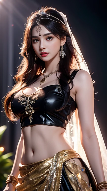 1 adult woman,mature and beautiful,muscle bodybuilder , (masterpiece, best quality:1.37), ultra-detailed:1.37, hyper-sharp:1.37, anime style, An illustration of a female bodybuilder, The female bodybuilder is 2m tall and has a muscular build. A female bodybuilder wears a black evening dressed, exposing her muscles,big breasts,high slit,off shoulder,fat hip. A female bodybuilder is standing on the stage, seductive smile, closed mouth, black bang hair,necklase,wipe on her hands,SM queen style, bodybuilder fashion, looking the viewer, view viewer,sexy pose,evening dressed,evening skirt dressed,tall and mature,Women's long evening dress、Black long skirt、Sexy and elegant,Perfect body proportions,Perfect muscle lines,Black gloves