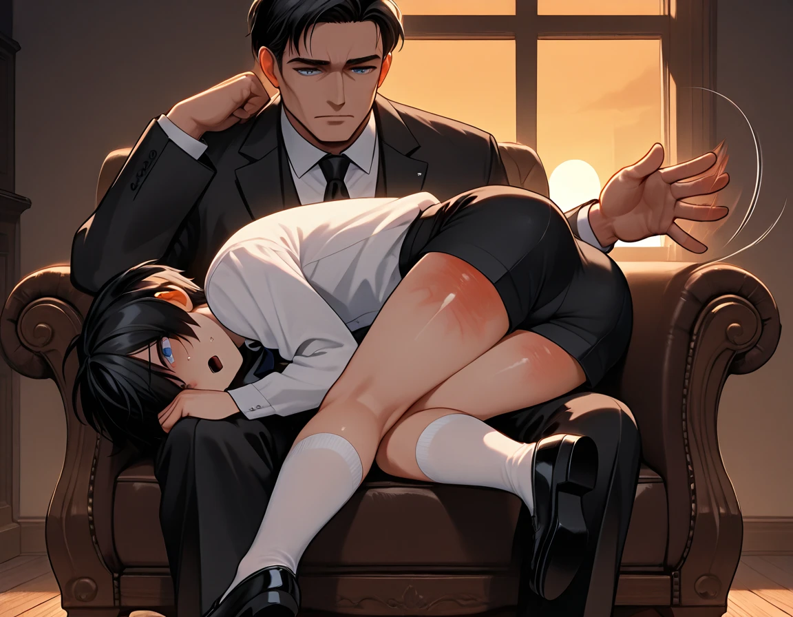 2人のmale, white shirt,vest、Falling off、exposed、 short hair, black hair, 短いblack hair, big lips, thick eyebrows, thin body, droopy eyes, blush, sexual excitement, , , Yaoi, male, sex , 二人のsex,, thighs,Buttocks、 Tight, thin legs、adhesion、dark room,Intense play,insert,orgasm
