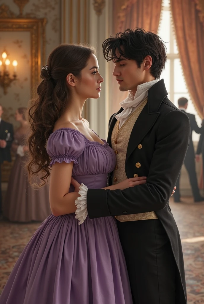 ((best quality)), ((masterpiece)), (detailed),a woman and a men having a affair, 