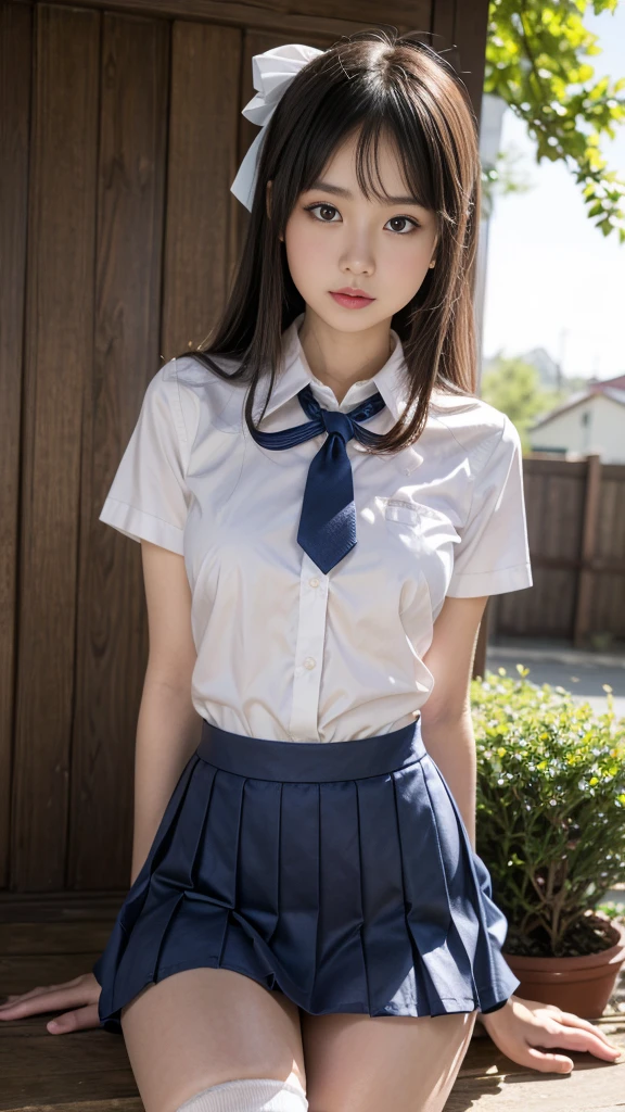 best quality,1girl,((big breasts:1.5)),((((,10 yttle girl:1.3)rgasm,blush,blue eyes,black hair,long hair,((two side up:1.1)),((school uniform,white shirt,plaid skirt,blue skirt,mini skirt,lift skirt,upskirt,white panties,black thighhighs:1.1)),((walking1.3)),see through,classroom