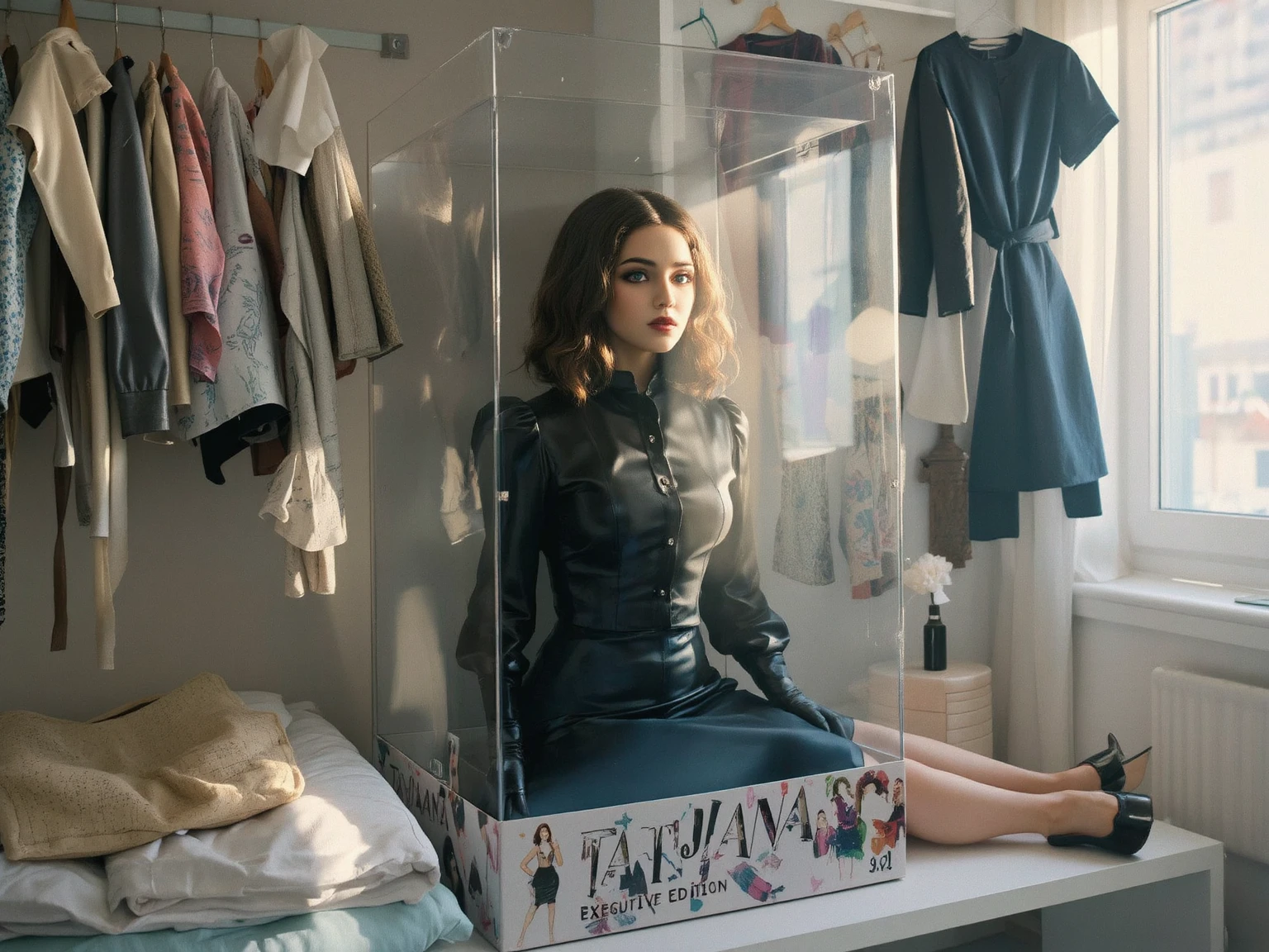 Elizabeth Gillies,
full body in high definition with a CD For the footrest in an excellent evolution 8k miniature for collection