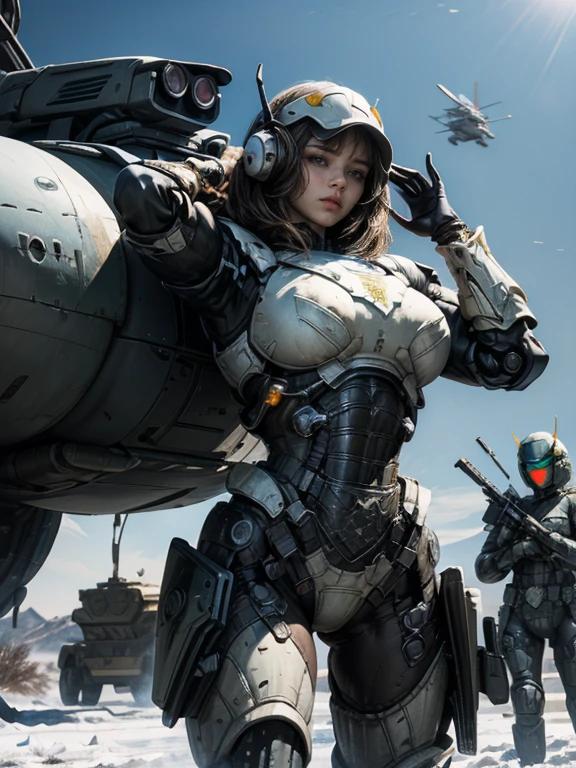(Detailed illustrations,Very detailed and detailed drawing,Delicate lines with slow and rapid,Realistic texture expression),[Color tressed main line],(Space Battlefield [Space Mobile Fortress]),[独奏],HENTAI (((ANIME) BIONICGirl) Beauty 15 years old ((well-muscled) [plump])) (Astronauts Cyborg) [Space Marine Corps Military [MASCHINEBODY]],Bullet Belt Javelin [[Firearms, Machine Guns, Bazookas] Saber Rifle ][[Rocket Pack]],Zero Gravity Front,gravure [[White Devil] [Outer space combat]] Battle Damage,[retro-futuristic],(Intricate and beautiful decoration [Dense detail]),(Fine and beautiful skin expression [Transparency]),[Perfect eye details (Iris beautifully drawn in every detail)[Jewel-like eyes]],[long and beautiful eyelashes],[Meticulously drawn hair [More on beautiful and shiny hair]],(Perfect hand details [Beautiful fingers without breakdowns [Beautiful nails]]),(Perfect Anatomy(Perfectly proportioned))[[Full body like]],[[Design built to the highest level]][Ideal color coordination(Accurate simulation of light-material interactions)],([Precision Detail](detaileds,high-detail)),[Visual art that conveys a sense of narrative].