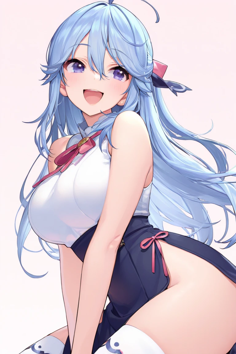 highest quality、High resolution、Detailed Background、(Beautiful face in every detail:1.4)、Anatomically correct、(Detailed facial expressions)、(Detailed eyes:1.2)、(Detailed eyes:1.2)、Teenage beauty、(Highly detailed face:1.4)、Brightly colored hair、well-groomed eyebrows、ponytail、(Huge breasts:1.4)、Perfect body line、Big Ass、Cosplay-style sailor suit with cute colors、No sleeve、A big smile、(Uplifting)、White panties、Vast Sky、(Cheerleader、I support you)、(Pom-pom:1.2)、(Cheerleader:1.3)、

(A big smiling Cheerleader girl jumping in the vast sky:1.5)、

Emphasize underboob、Angle from below、Laughing with your mouth open、Healthy thighs、Healthy Beauty、With legs apart、Show your side、Panty Shot、cute