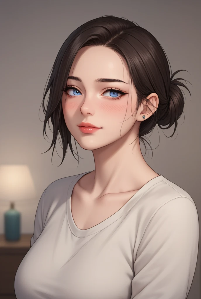 (masterpiece:1.2, best quality), (very detailed face, real pictures, realistic skin, realistic body, complex details), solo, 1milf, casual,