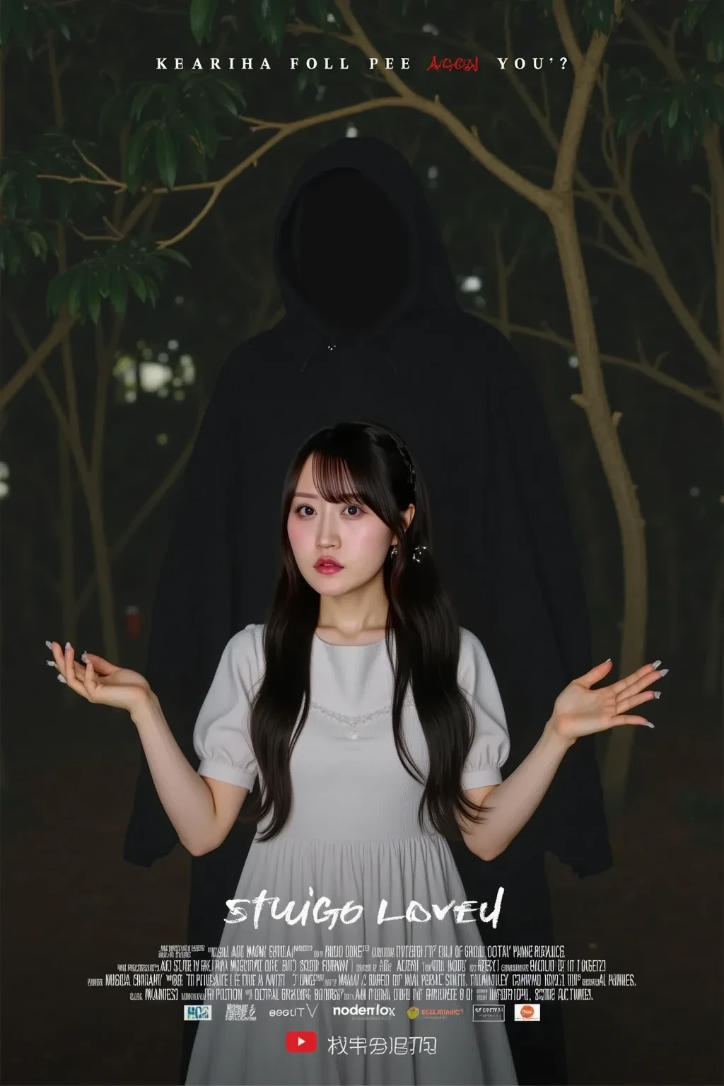 A ghost holding a sign written x5555
