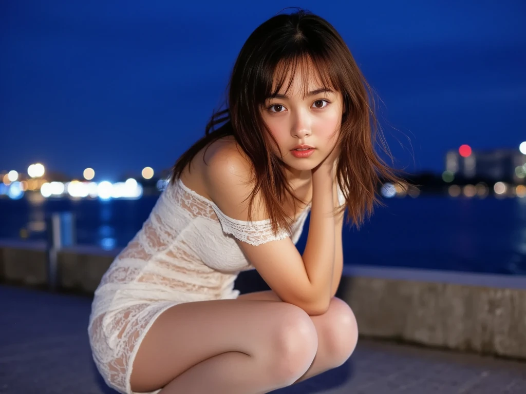 ((((Whole body 1.4)))),Body facing the viewer、Front shot,Small breasts、Are standing,Panty Shot,White panties visible、highest quality, 8k, 15-year-old student, Teen, RAW Photos, Absurd, Award-winning portraits, mouth, alone, night, neon, Idol&#39;Face, Viola Lace, Gardenia, Delicate girl, Digital single-lens reflex camera, Looking at the audience, Frank, Sophisticated, Zola々right, Thin arms, Professional Lighting, Film Grain, chromatic aberration, (Eye and facial details:1.0), (Bokeh:1.1) , ,short hair、Maid Costume,Maid miniskirt,Bare legs,Inside the coffee shop