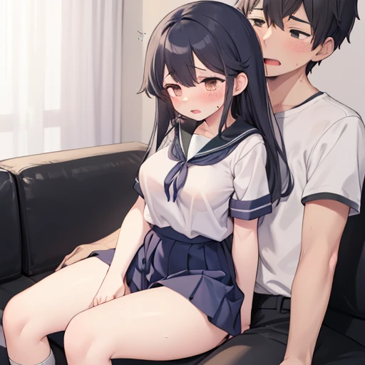 Cute beautiful girl、naked、Sad crying blush、shout、Beautiful Lips、Close ~ eyes、Teeth grinding、Bouncing breasts、Short Gothic Lolita、sex from behind、Wavy Hair、