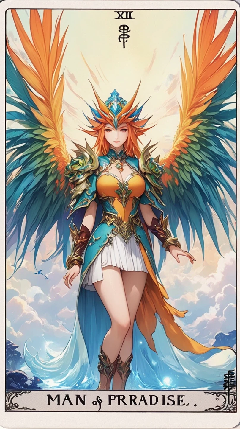 Cartoon drawing of a bird with a long beak and a long tail, young Harpy-girl, huge Feather Wings, with large wings, inka Harpy girl, Harpy, birds!!! Farson, Harpy woman, Griffon, Black Aarako Craigur Warlord, Feather Wings, Antro Aeromorph, wispy gigantic wings