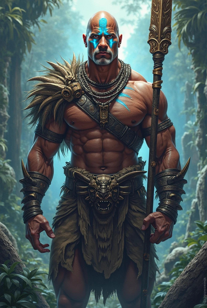 male filipino mythical character with a mask in a village/rural area