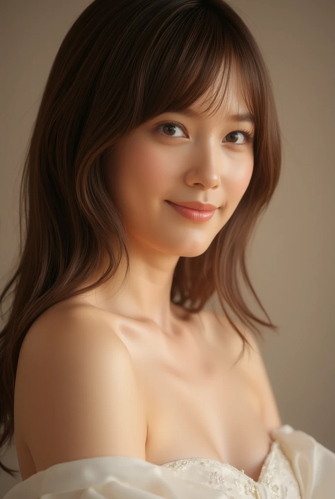 Beautiful mature woman with wavy long hair, Sexy beauty, naked, Ultra-high resolution,(Realistic:1.4), ((Highest quality)), ((masterpiece)), (be familiar with),